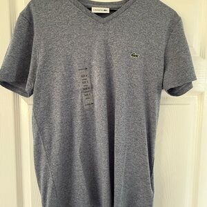 Lacoste Men's V-Neck Tee Size 3